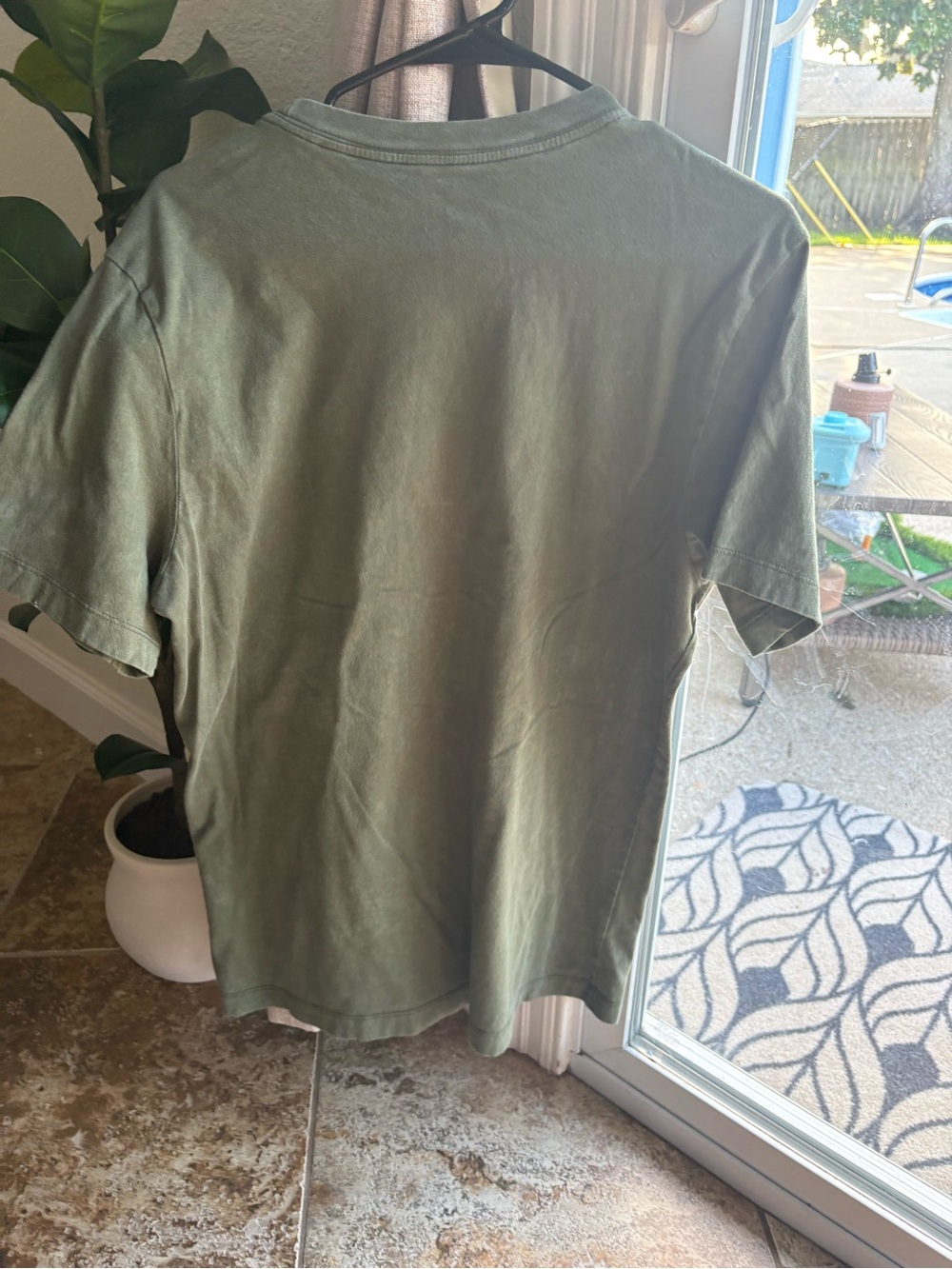 Nike Olive Green Short Sleeve Logo Tee - Picture 3 of 3
